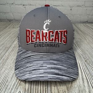 Cincinnati Bearcats Spellout Logo Hat Adj Hook Loop Gray Lightweight Captivating